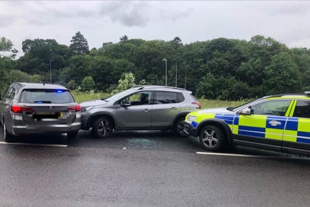 Police tweeted this image following the pursuit on Saturday.