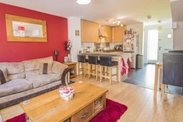 The internal accommodation is open plan and offers good downstairs space.