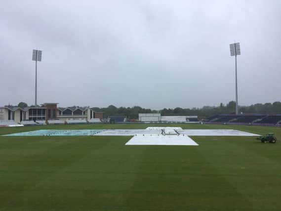 No play was possible on day three at Durham