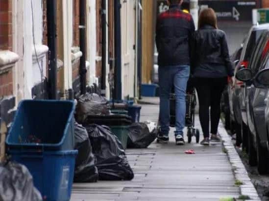 Northampton's residents were handed 72 fines for bins and domestic waste in 2018.