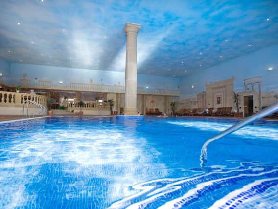 The tranquil swimming pool in the Leisure Club