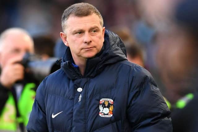 Coventry City boss Mark Robins