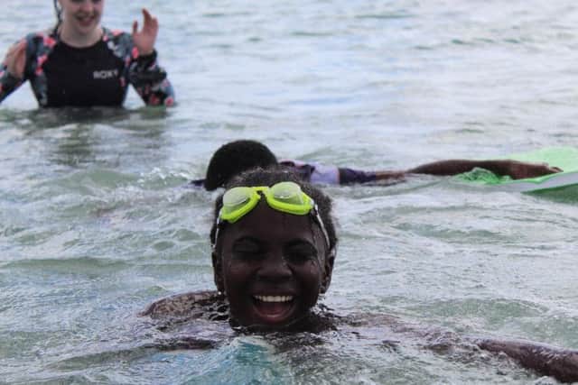 Having fun in the water. Photo: Millie Dorgan