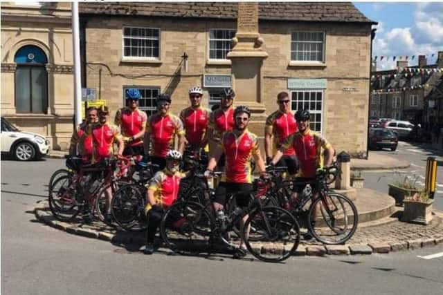 The Paris Peddlers - made of Paul, Mark, Damion, Keith, Terry, Dave, Andrew, Dave, Aaron, Phil and Warren - will set off from Northampton today.