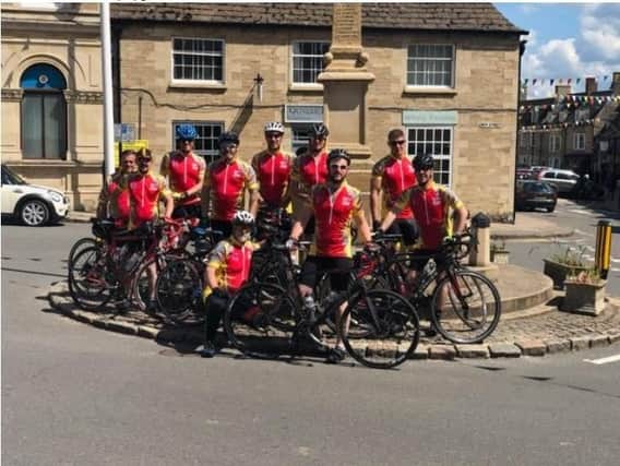 The Paris Peddlers - made of Paul, Mark, Damion, Keith, Terry, Dave, Andrew, Dave, Aaron, Phil and Warren - will set off from Northampton today.