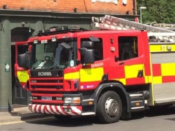 Firefighters were called to a Ross Road on an industrial estate in Northampton