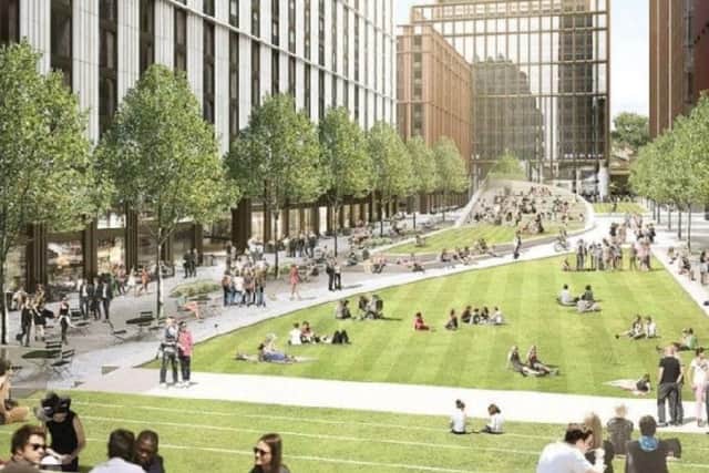 Proposals in the town centre masterplan include a park on the site of the former Greyfriars bus station