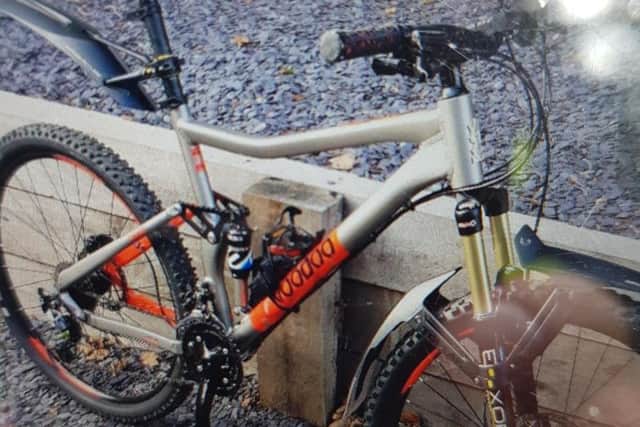 The bike pictured is one of two stolen by robbers in Abington Park yesterday.