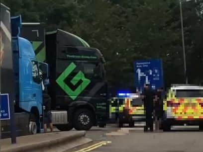 Police closed Northampton Services today during an incident.