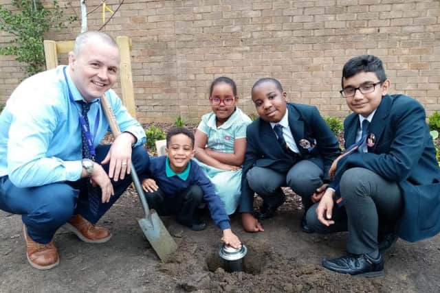 A time capsule was buried at Northampton International Academy to mark the school's official full launch.