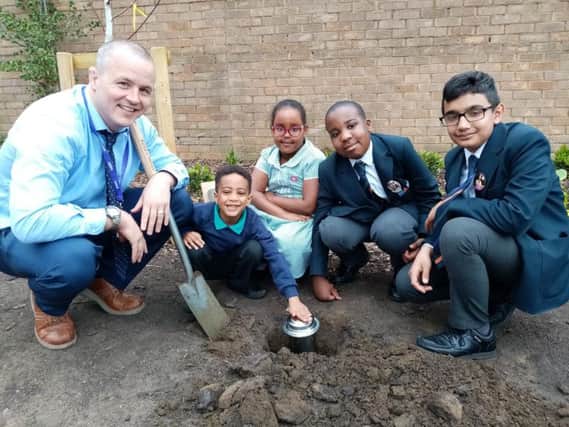 A time capsule was buried at Northampton International Academy to mark the school's official full launch.
