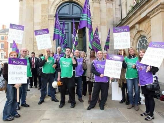 Unison is urging the new shadow unitary authorities to protect staff pay and conditions.