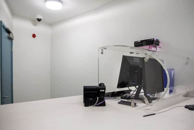 If you are a juvenile (under 18) or you are charged with a sexual offence you will be taken to this discrete charge room for anonymity reasons.