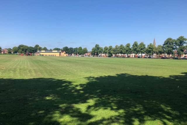 The air ambulance landed in Far Cotton Recreation ground last night.
