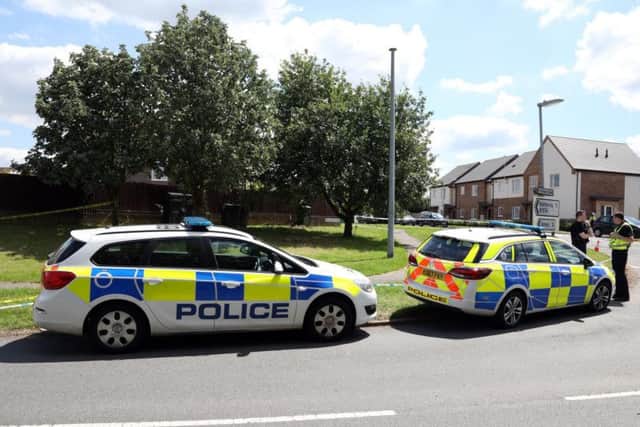 Police at the scene