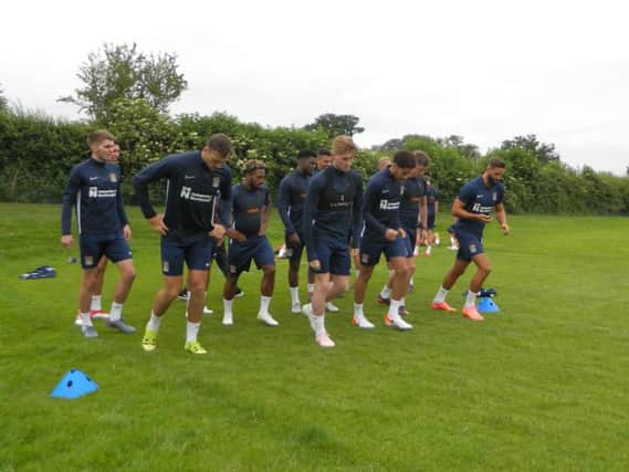The Cobblers players were back in training at Moulton College this week (Pictures: Matt Derrig)