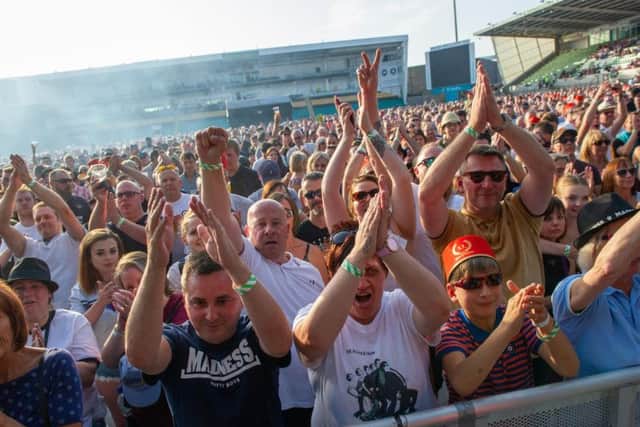 A big crowd turned out to see Madness and The Lightning Seeds