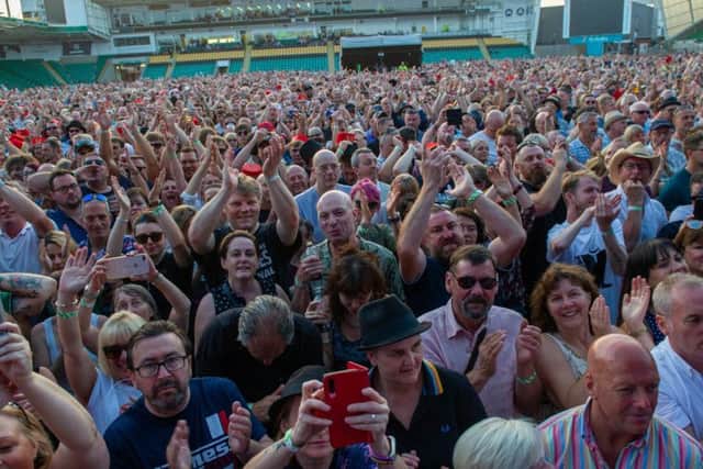 A big crowd turned out to see Madness and The Lightning Seeds