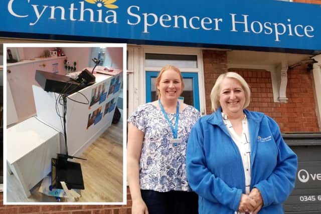 Cynthia Spencer Hospice charity shop want to thank their community for supporting them after a break in last week.