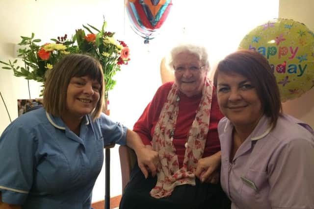 Phyllis on her 107 birthday in December 2018.