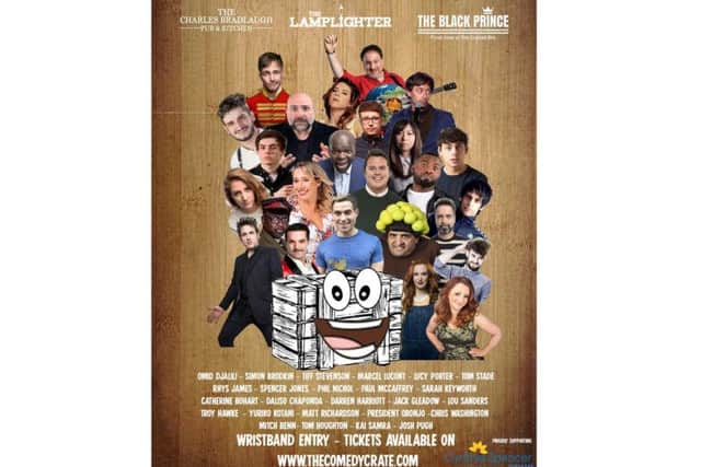 The Comedy Crate Festival's full poster.
