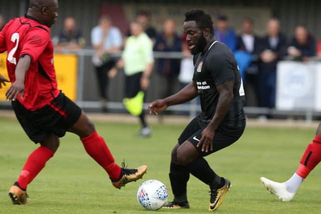 Junior Morias, who scored against Sileby on Saturday, will not be heading to Spain with the rest of the Cobblers squad. Picture: Pete Norton