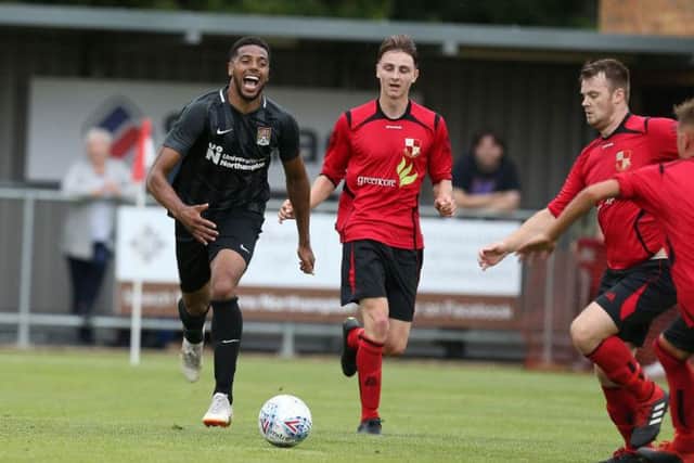 Vadaine Oliver signed for the Cobblers from Morecambe. Picture: Pete Norton
