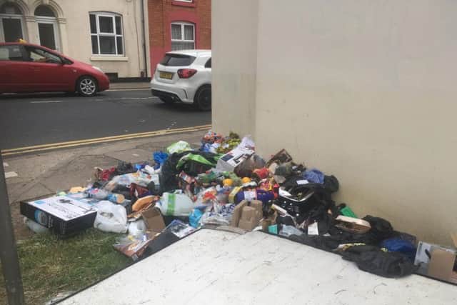 Piles of rubbish have been dumped on St Michael's Road