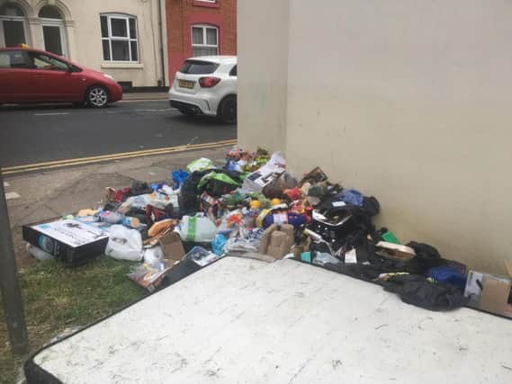 Piles of rubbish have been dumped on St Michael's Road