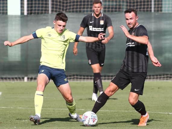 Matty Warburton scored a hat-trick as the Cobblers drew 3-3 with Bournemouth Under-23s in Spain (Pictures: Pete Norton)