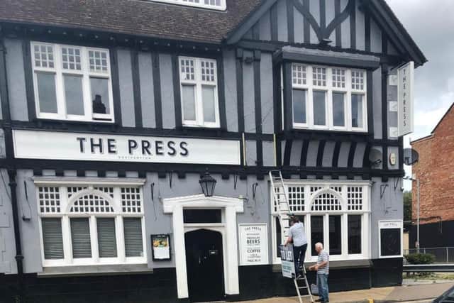 A "to let" sign has gone up on The Press, marking the search for its third landlord in three years.