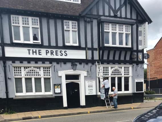 A "to let" sign has gone up on The Press, marking the search for its third landlord in three years.