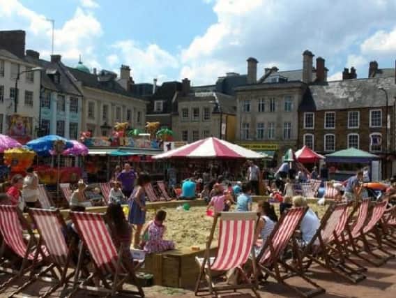 The Market Square beach is set to return as part of a summer of activities due to take place in the town centre.