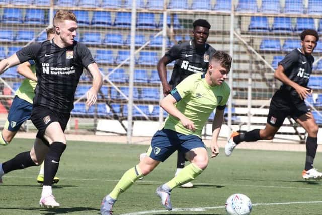 Action from the 3-3 friendly draw with Bournemouth Under-23s