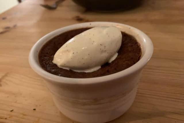 Chocolate coffee and rum bonet