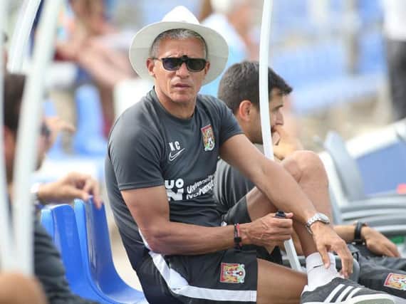 Keith Curle watched his Cobblers side draw 1-1 with Coventry City in Spain (Picture: Pete Norton)