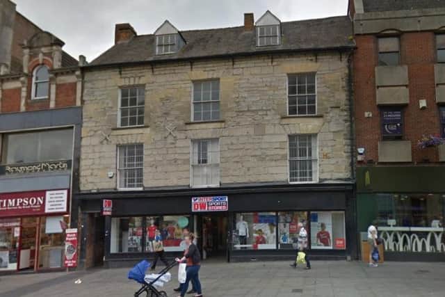 The attack was in the alleyway between Timpson's and McDonalds on Drapery, Northampton. Photo: Google
