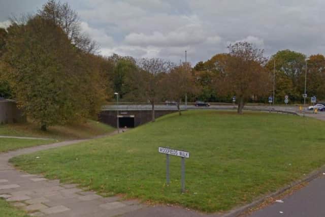 The incident took place in the underpass - Northamptonshire Police today confirmed.
