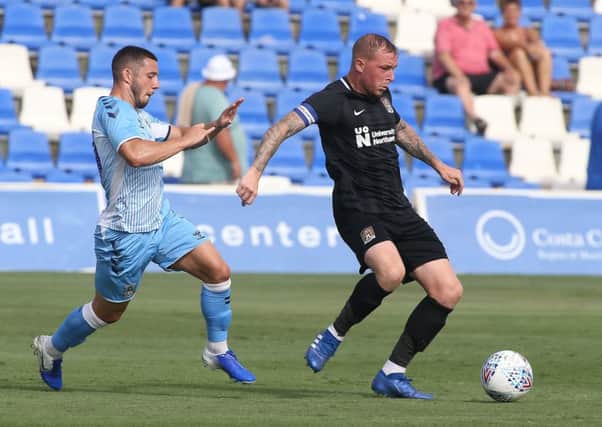Nicky Adams in action during last week's 1-1 pre-season friendly draw with Coventry City in Spain (Picture: Pete Norton)