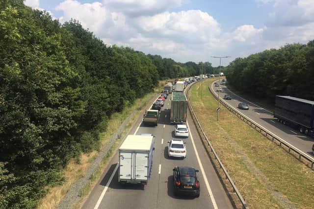Heavy traffic is building and vehicles have been left stranded within the closure