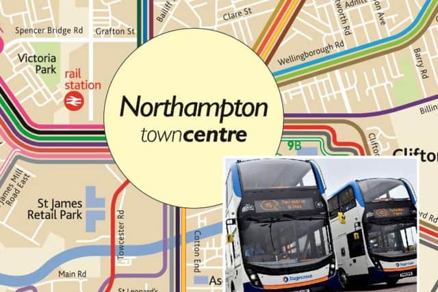 Northampton's Stagecoach buses will be tweaked before the end of the month. Images courtesy of Stagecoach.