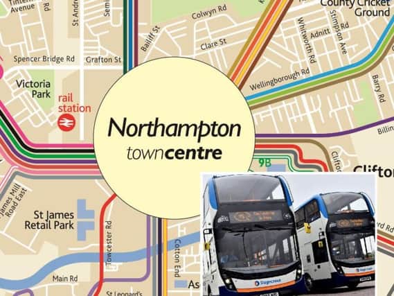 Northampton's Stagecoach buses will be tweaked before the end of the month. Images courtesy of Stagecoach.