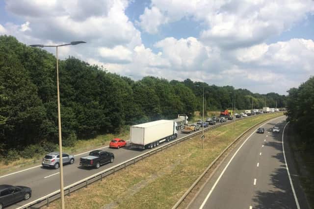 The A45 reopened at 5pm today (Tuesday)