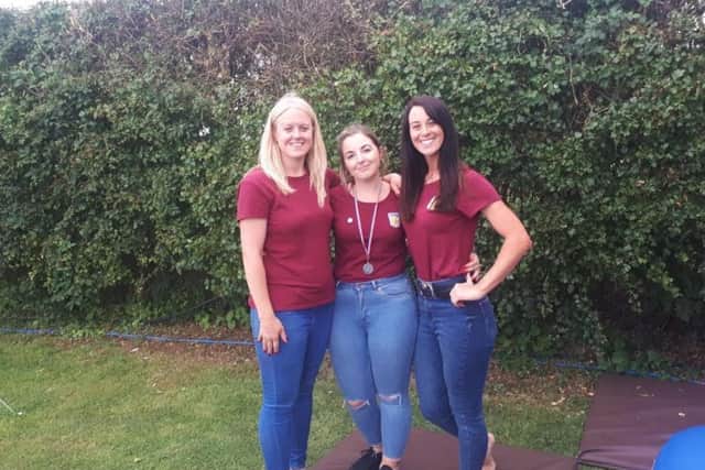 Karen Hodson, Abbey Powell and Laura Hodson.