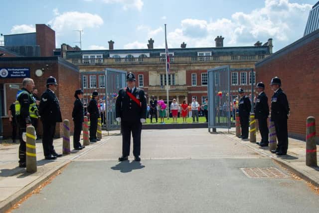 The funeral cortge passed through Wootton Hall this week.