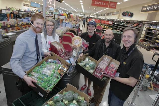 Surplus food at Aldi in Towcester. Photo: Citypress