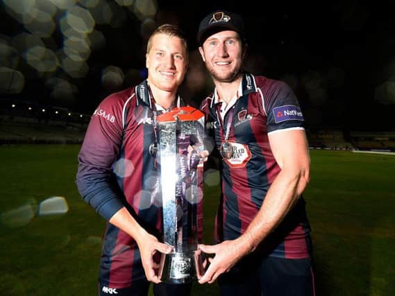 Josh Cobb (left) has taken over T20 captaincy duties from Alex Wakely