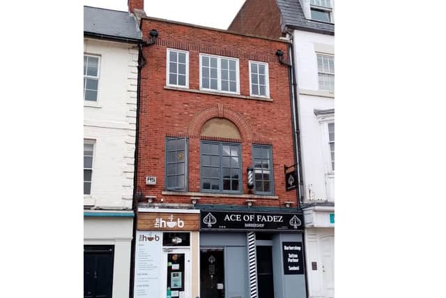 Commuter favourite cafe The Hub has made use of the Admiral's old double entrance, while Ace of Fadez has squeezed in as its own business.