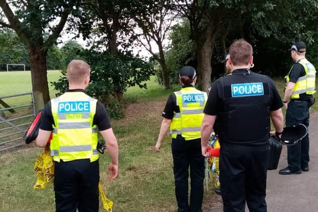 Police at the sceen