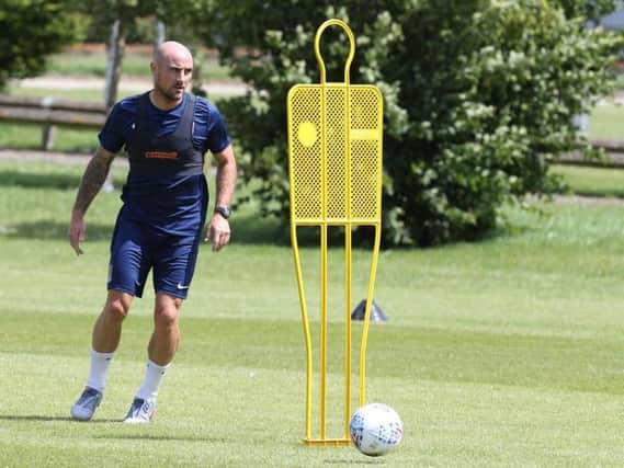 Alan McCormack pictured in pre-season training with the Cobblers (Picture: Pete Norton)